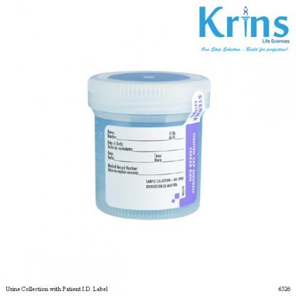 Urine Collection Container with Patient ID Label