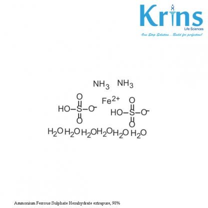 ammonium ferrous sulphate hexahydrate extrapure, 98%