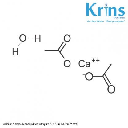 calcium acetate monohydrate extrapure AR, ACS, ExiPlus™, 99%-