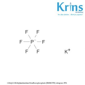 1 butyl 3 methylimidazolium hexafluorophosphate (bmim pf6) extrapure, 98%