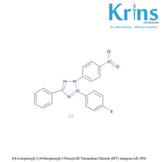 2(4 iodophenyl) 3 (4 nitrophenyl) 5 phenyl 2h tetrazolium chloride (int) extrapure ar, 98%