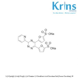 3 (2 pyridyl) 5,6 di(2 furyl) 1,2,4 triazine 5,5 disulfonic acid disodium salt (ferene disodium), 99