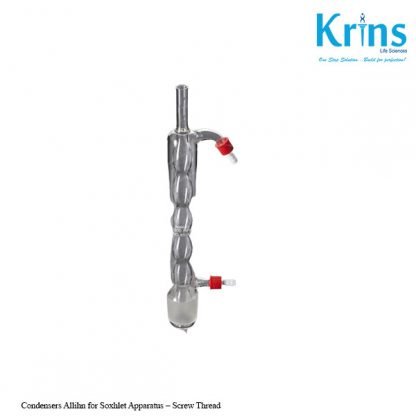 condensers allihn for soxhlet apparatus – screw thread