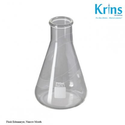 flask erlenmeyer, narrow mouth