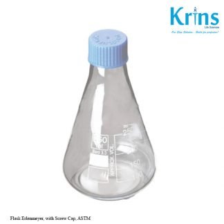 flask erlenmeyer, with screw cap, astm
