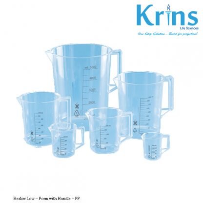beaker low – form with handle – pp